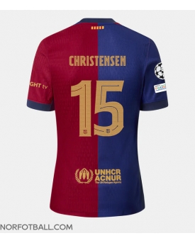 Billige Fotballdrakt Barcelona Andreas Christensen #15 Replika Hjemmedrakt 2024-25 Kortermet